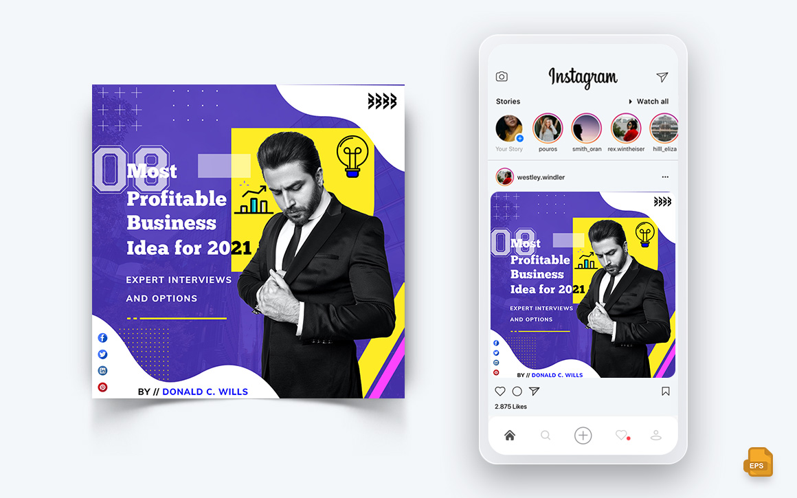 Business Agency Corporate Service Social Media Instagram Post Design-19