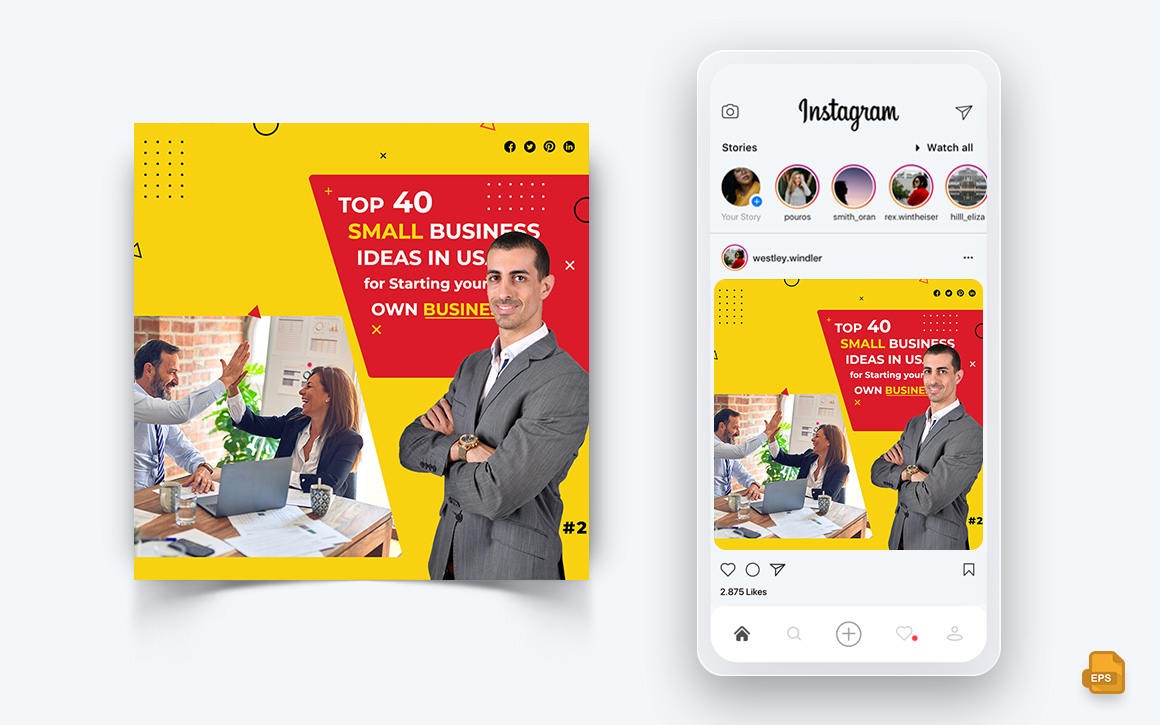 Business Agency Corporate Service Social Media Instagram Post Design-22