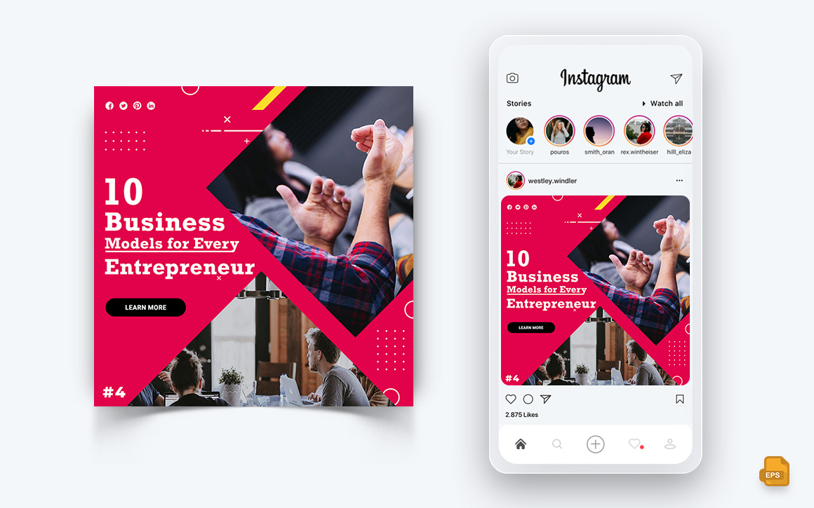 Business Agency Corporate Service Social Media Instagram Post Design-24