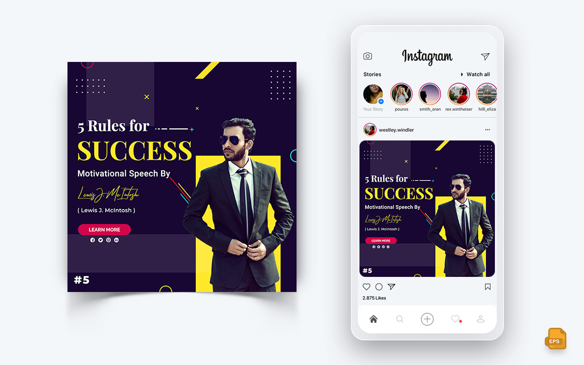 Business Agency Corporate Service Social Media Instagram Post Design-25