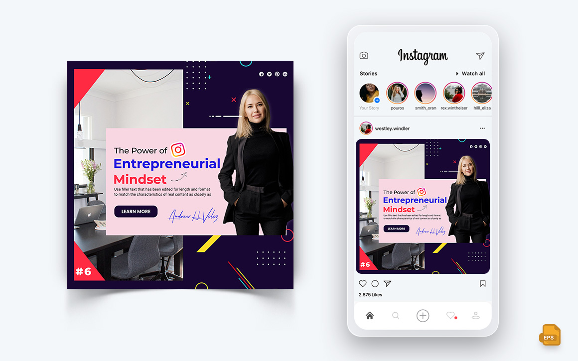 Business Agency Corporate Service Social Media Instagram Post Design-26