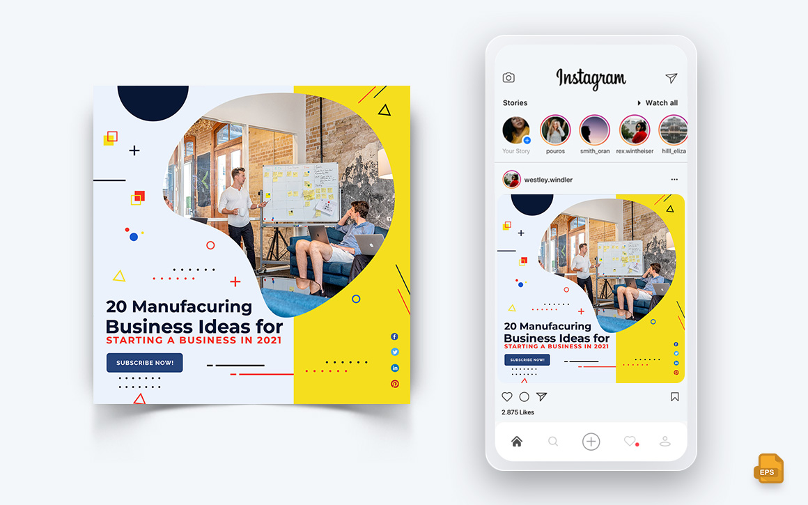 Business Agency Corporate Service Social Media Instagram Post Design-36