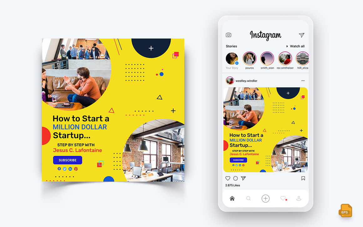 Business Agency Corporate Service Social Media Instagram Post Design-41