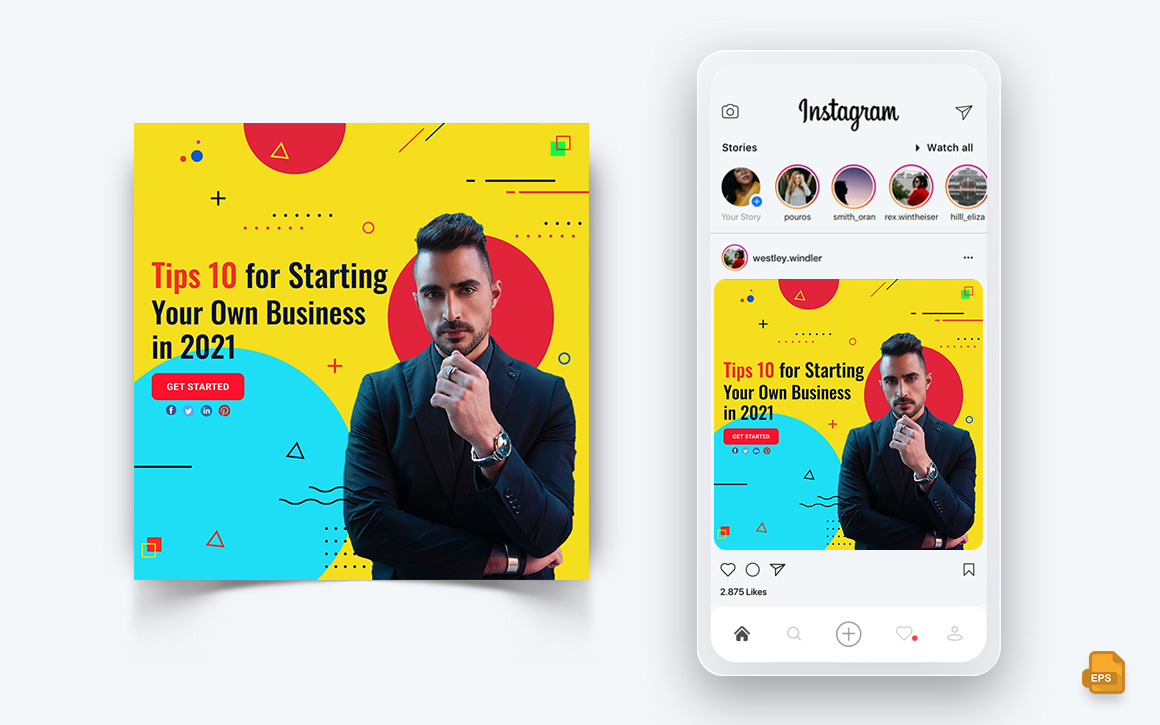 Business Agency Corporate Service Social Media Instagram Post Design-45