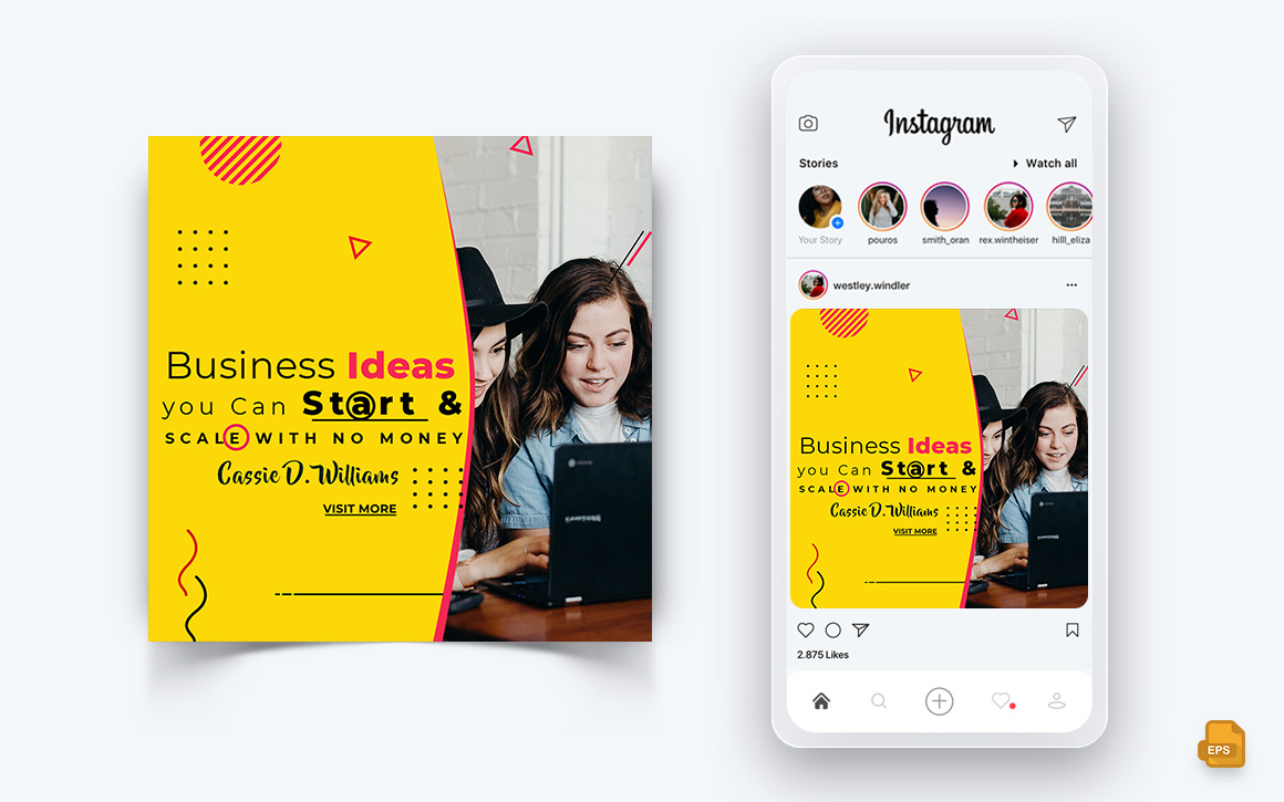 Business Agency Corporate Service Social Media Instagram Post Design-56