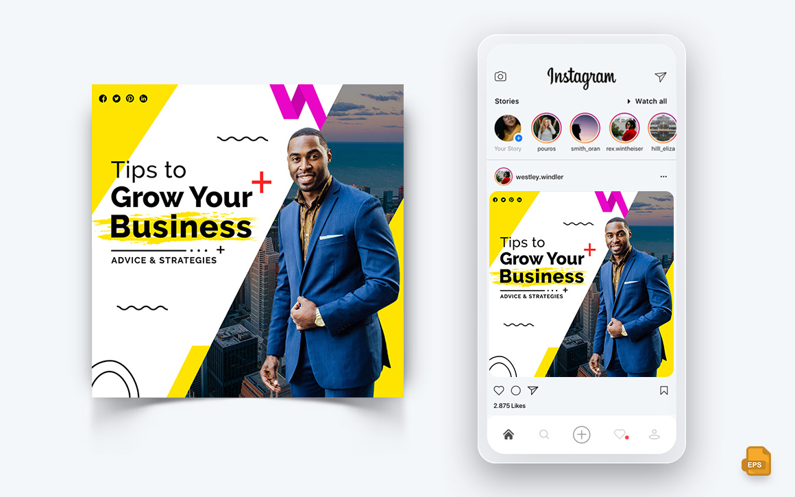 Business Agency Corporate Service Social Media Instagram Post Design-58