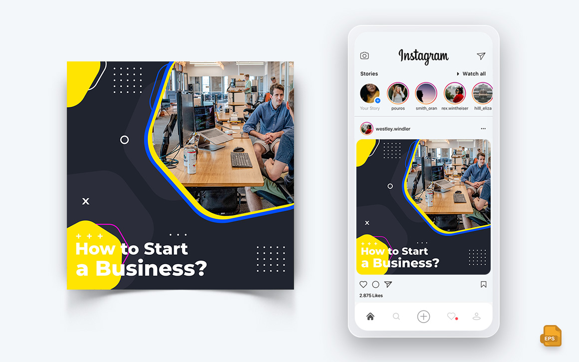 Business Agency Corporate Service Social Media Instagram Post Design-59