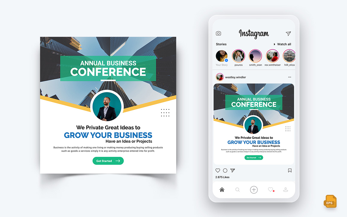 Business Agency Corporate Service Social Media Instagram Post Design-67