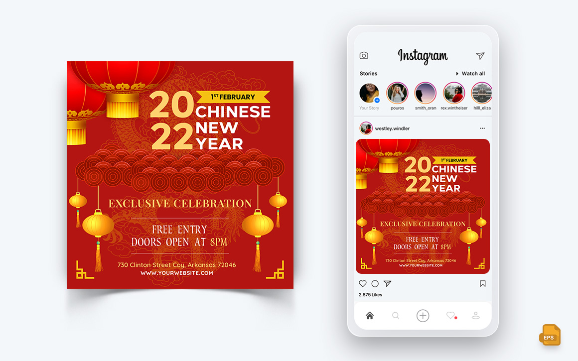 Chinese NewYear Social Media Instagram Post Design-03