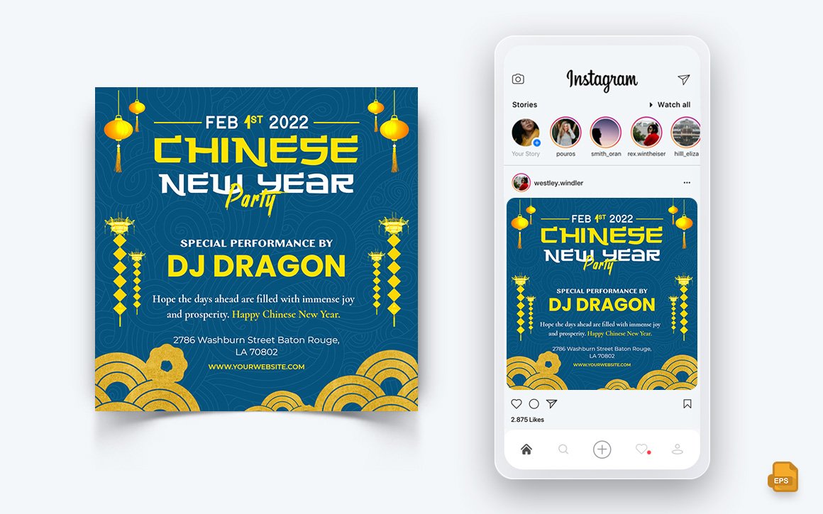 Chinese NewYear Social Media Instagram Post Design-06