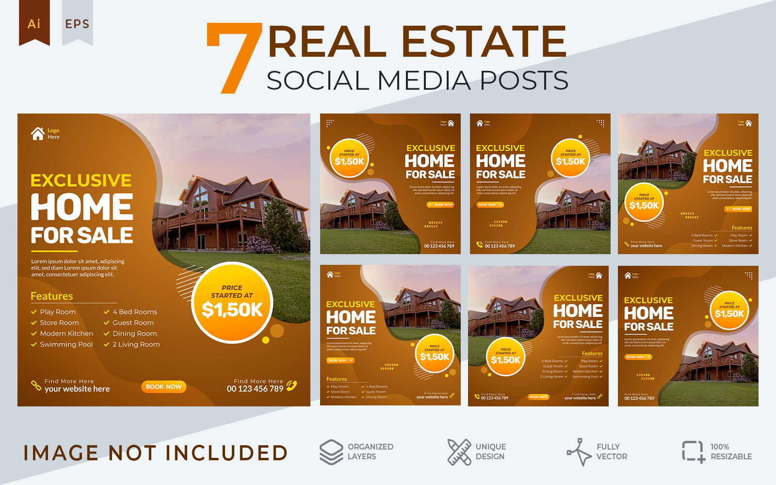 Real Estate Social Media Inastagram Post Template