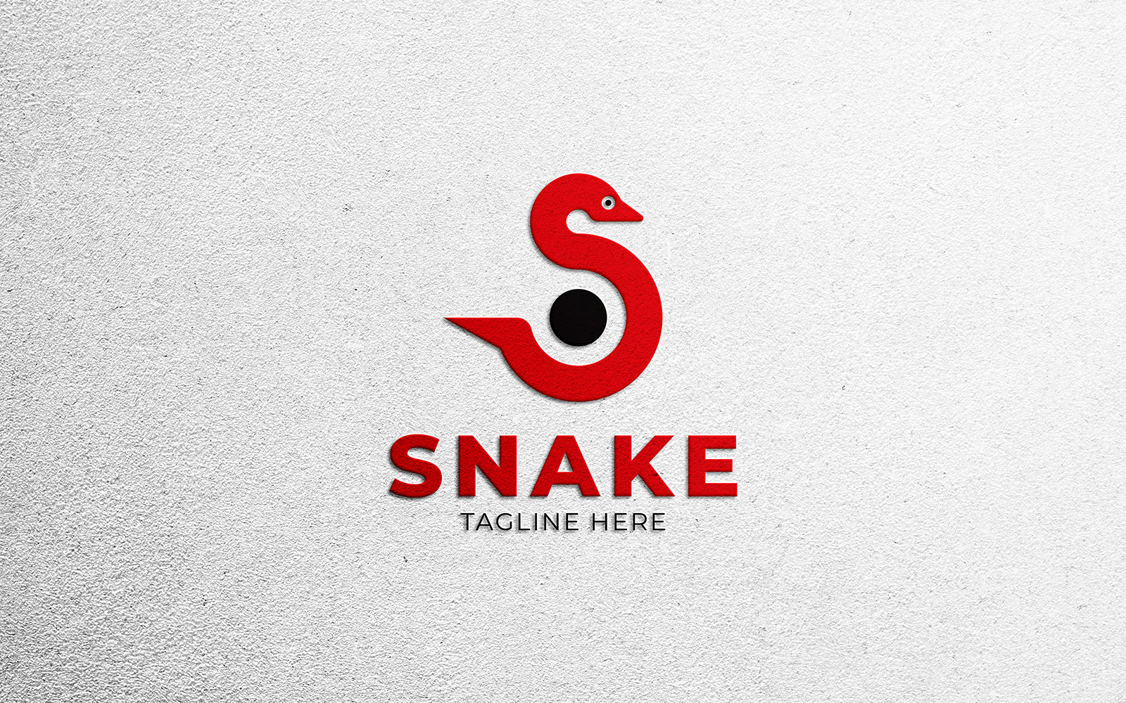 S Letter Snake Logo Design Template