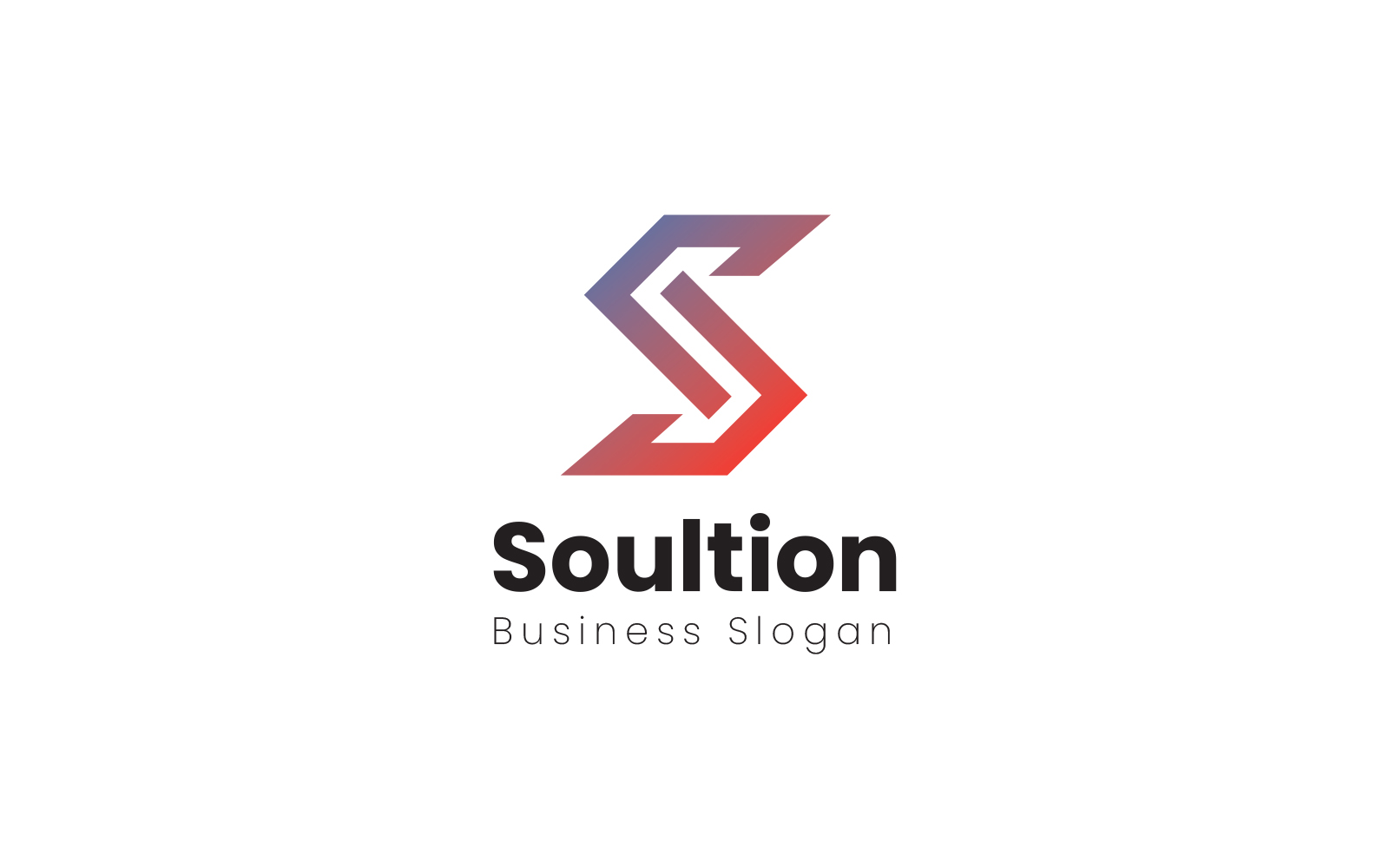 S letter Solution Logo  Design Template