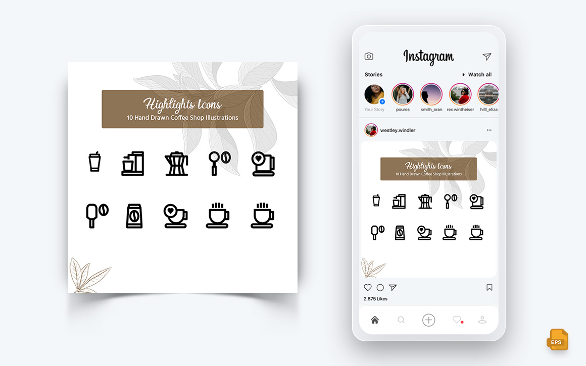 Coffee Shop Social Media Instagram Post Design-01