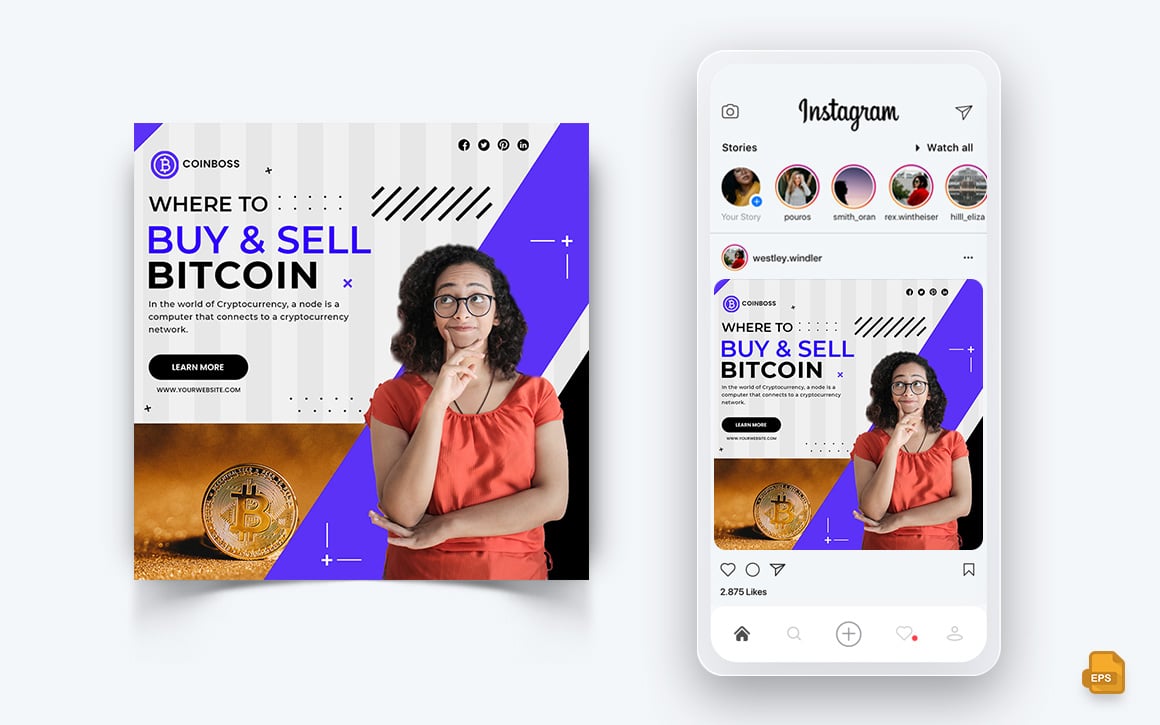 CryptoCurrency Social Media Instagram Post Design-05