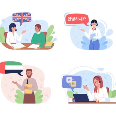 Language Job Illustrations Templates 265221