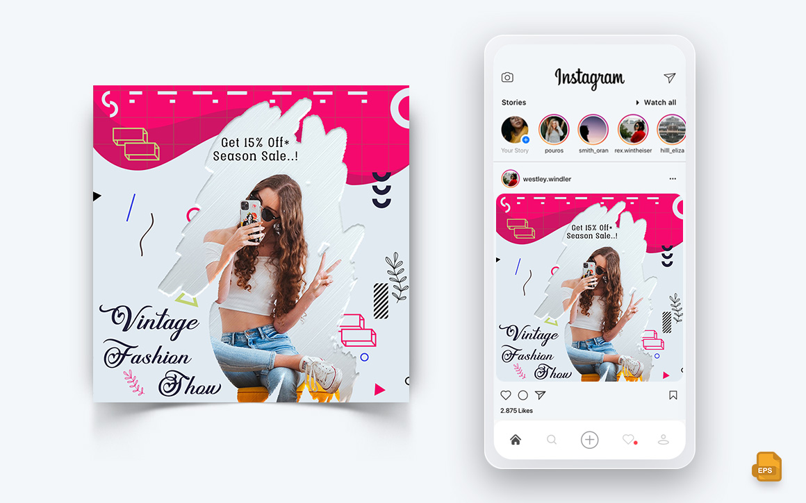 Fashion Sales Womens and Mens Fashion Social Media Post Design-29