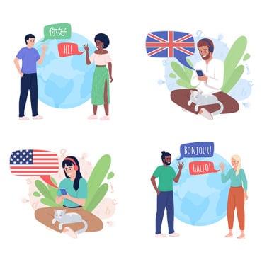 Foreign Learning Illustrations Templates 265308