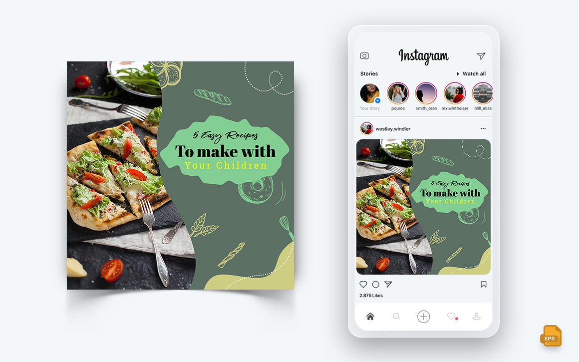 Food and Restaurant Offers Discounts Service Social Media Instagram Post Design-26