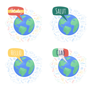 Language Planet Illustrations Templates 265378