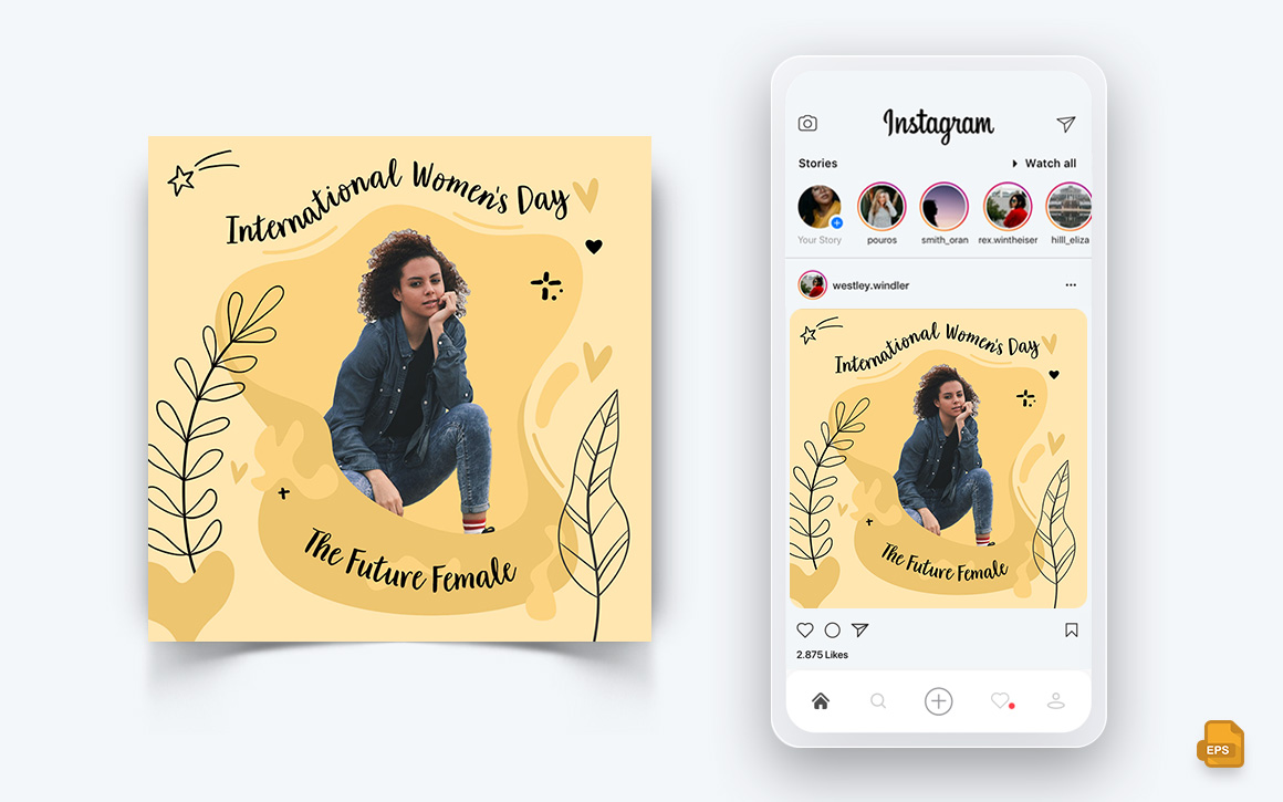 International Womens Day Social Media Instagram Post Design-04