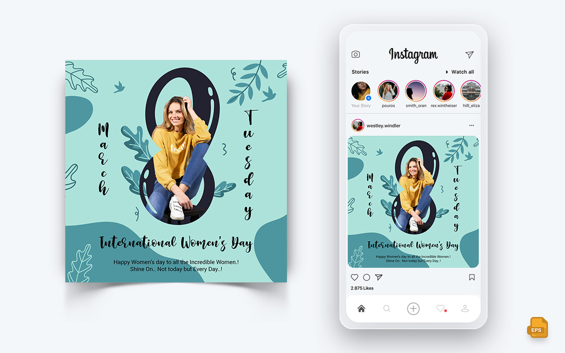 International Womens Day Social Media Instagram Post Design-16