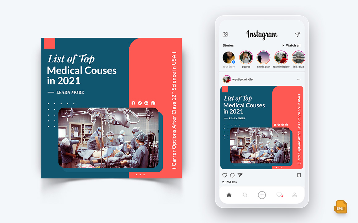 Medical and Hospital Social Media Instagram Post Design-01