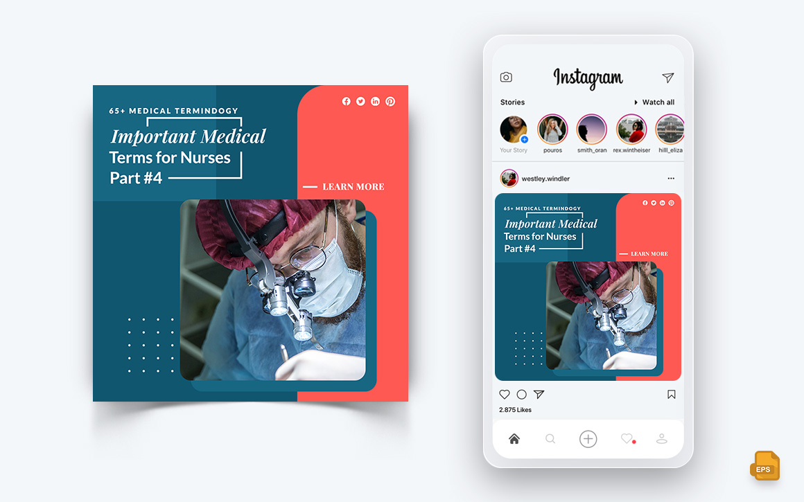 Medical and Hospital Social Media Instagram Post Design-05