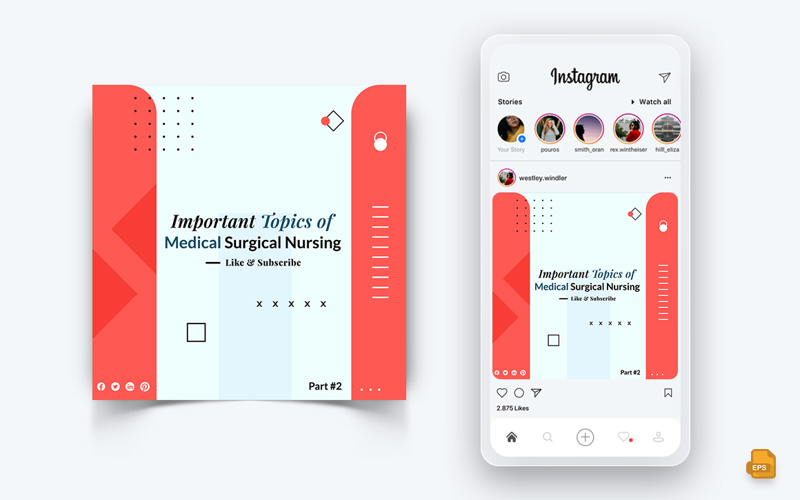 Medical and Hospital Social Media Instagram Post Design-06