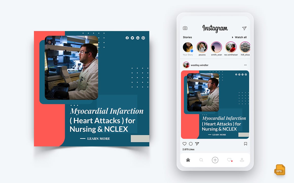 Medical and Hospital Social Media Instagram Post Design-08