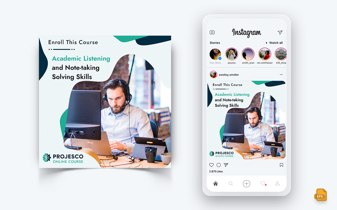 Online Course Elearning Social Media Instagram Post Design-09