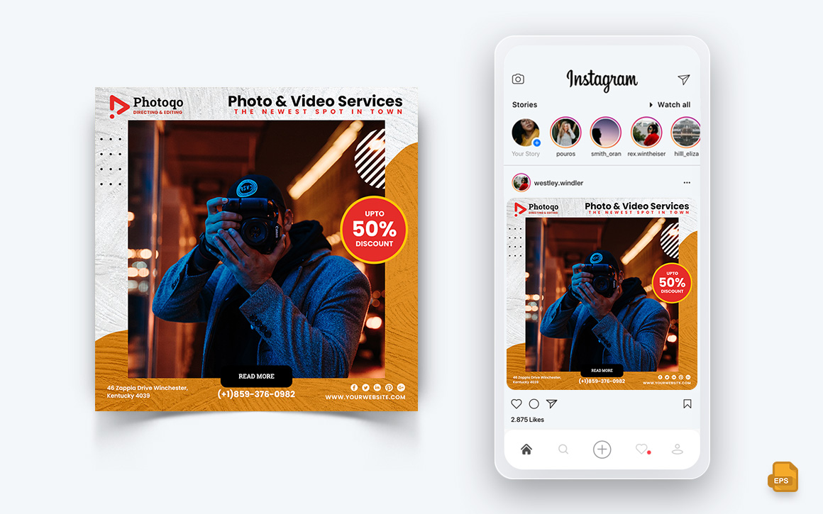 Photo and Video Services Social Media Instagram Post Design-12