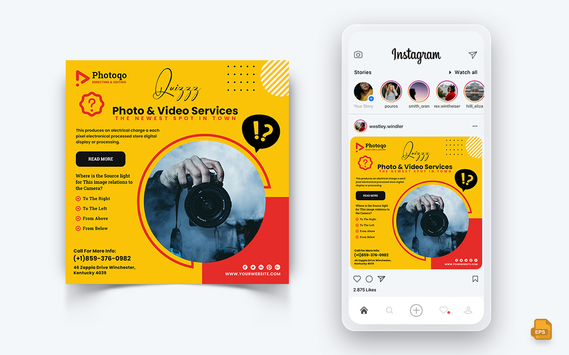 Photo and Video Services Social Media Instagram Post Design-13