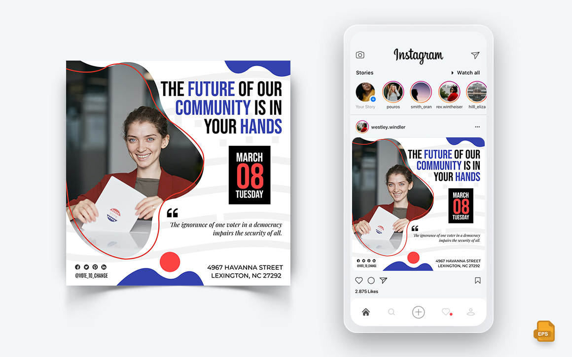 Political Campaign Social Media Instagram Post Design-15