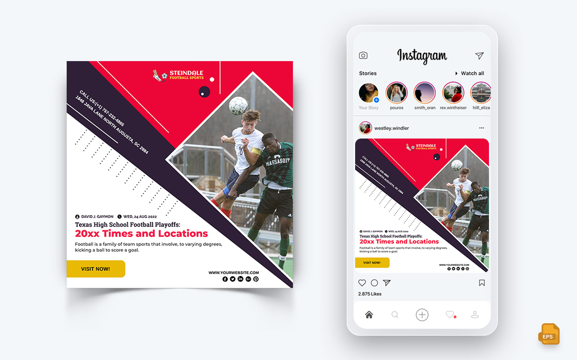 Sport Tournaments Social Media Instagram Post Design-04