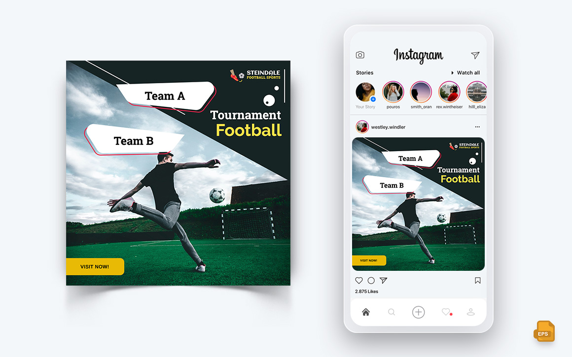 Sport Tournaments Social Media Instagram Post Design-05