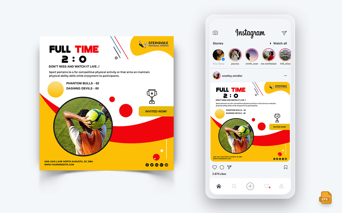 Sport Tournaments Social Media Instagram Post Design-06