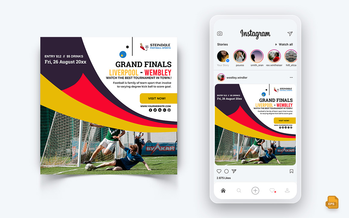 Sport Tournaments Social Media Instagram Post Design-09