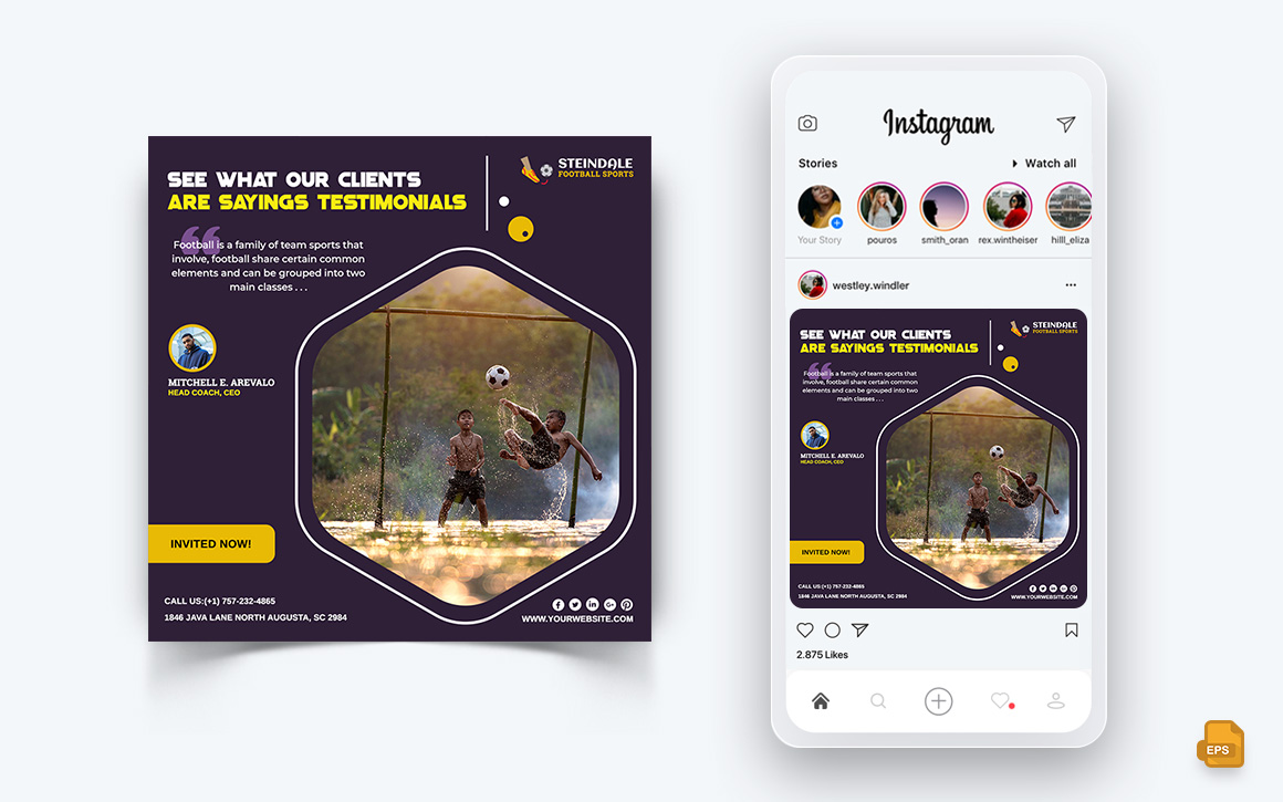 Sport Tournaments Social Media Instagram Post Design-10