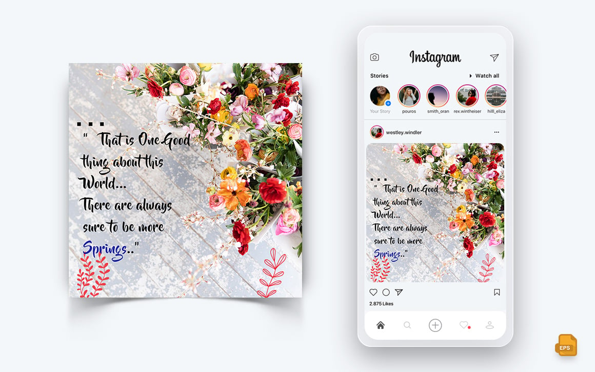 Spring Season Social Media Instagram Post Design-10