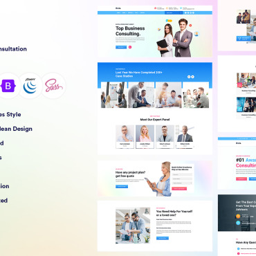 Business Consulting Responsive Website Templates 265797