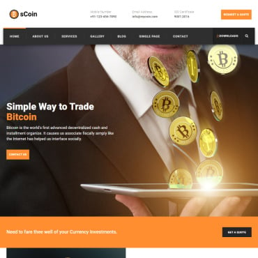 Business Coin Responsive Website Templates 265798