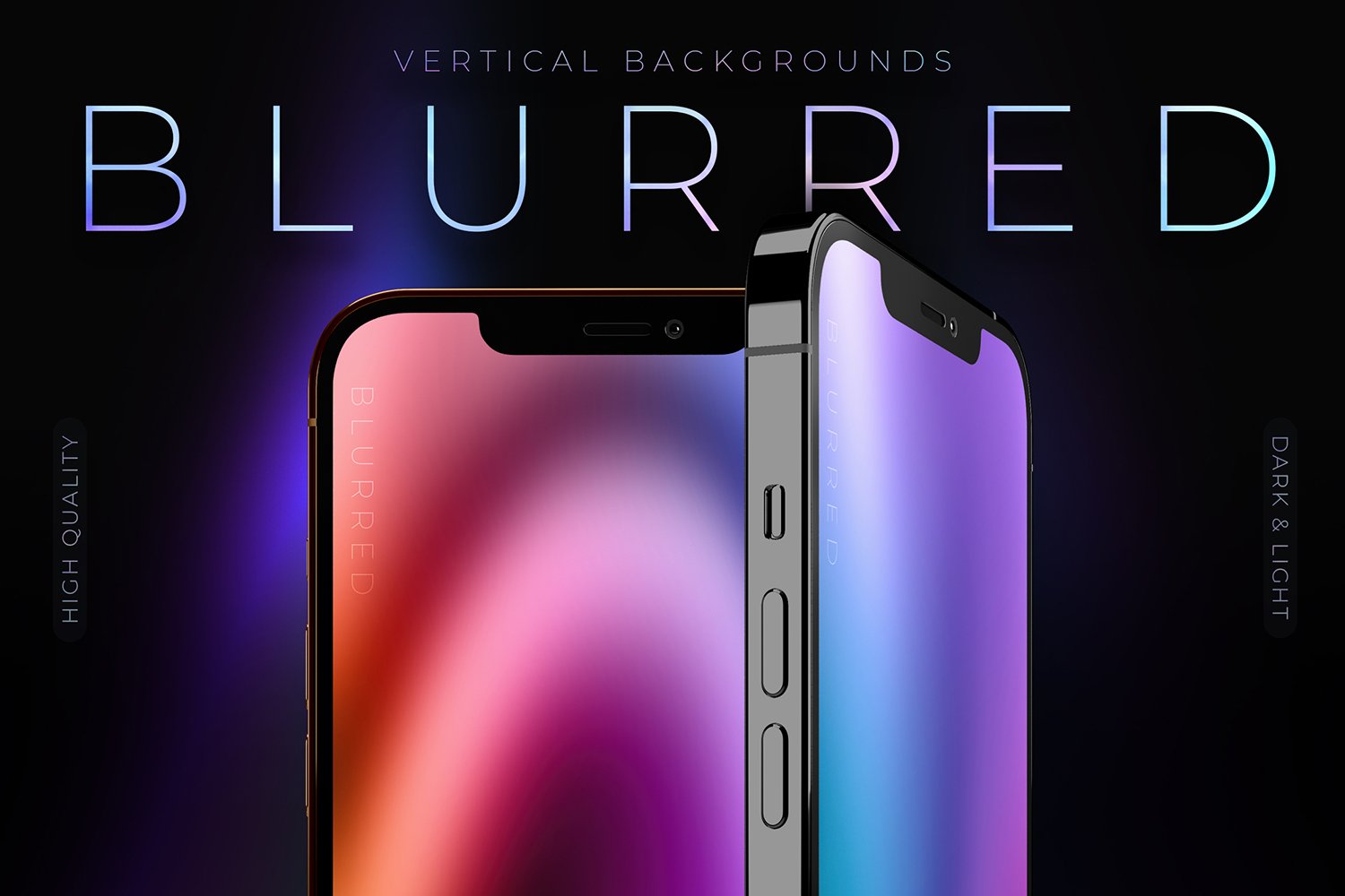 Blurred - Vertical Gradient Backgrounds