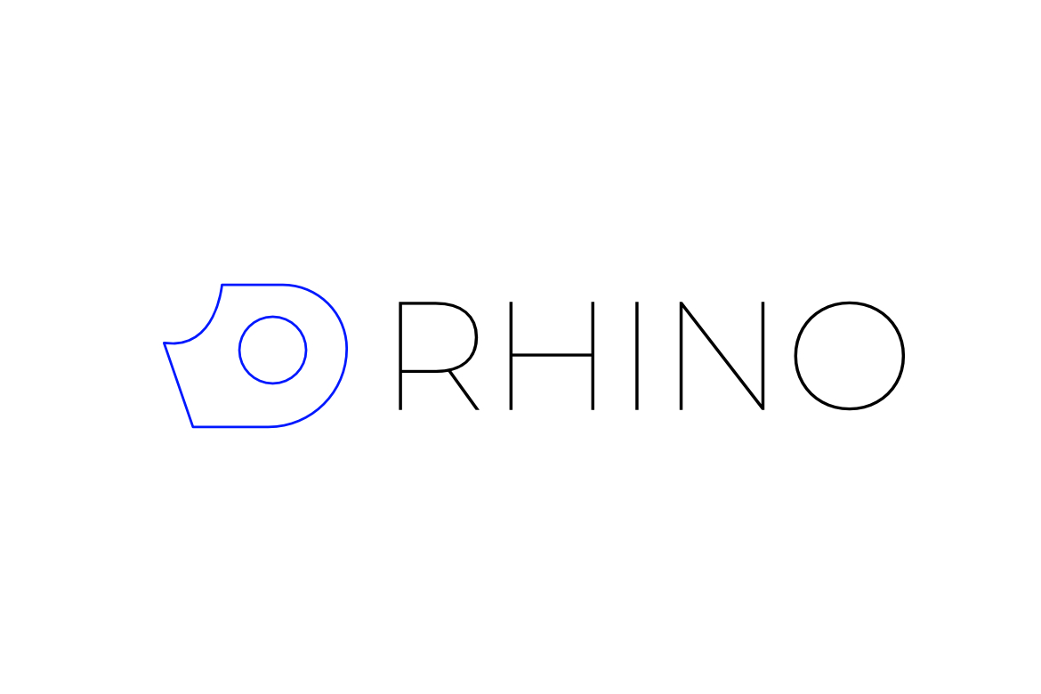 Dynamic Letter D Rhino Wild Logo