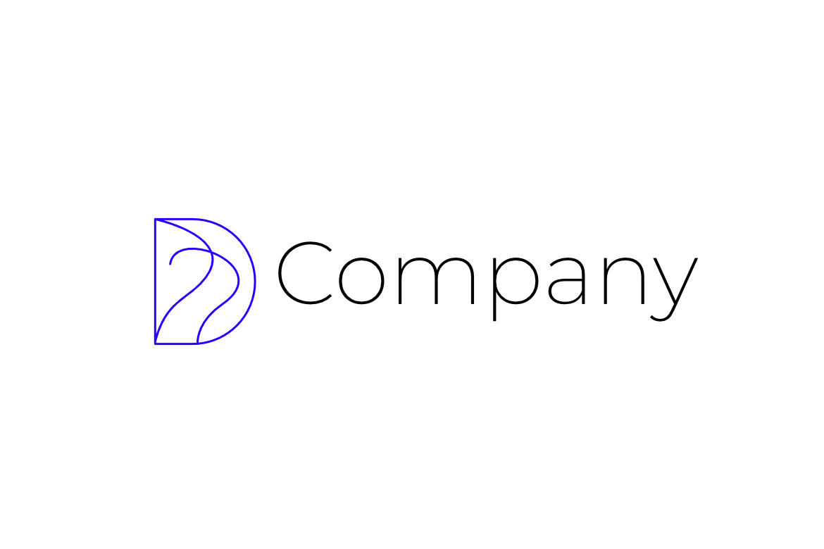 Data Dynamic Letter D Logo