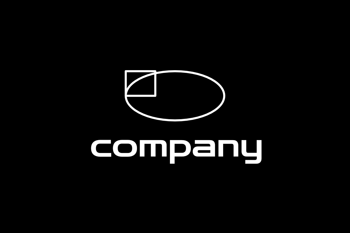 Abstract Corporate Line Shape Logo