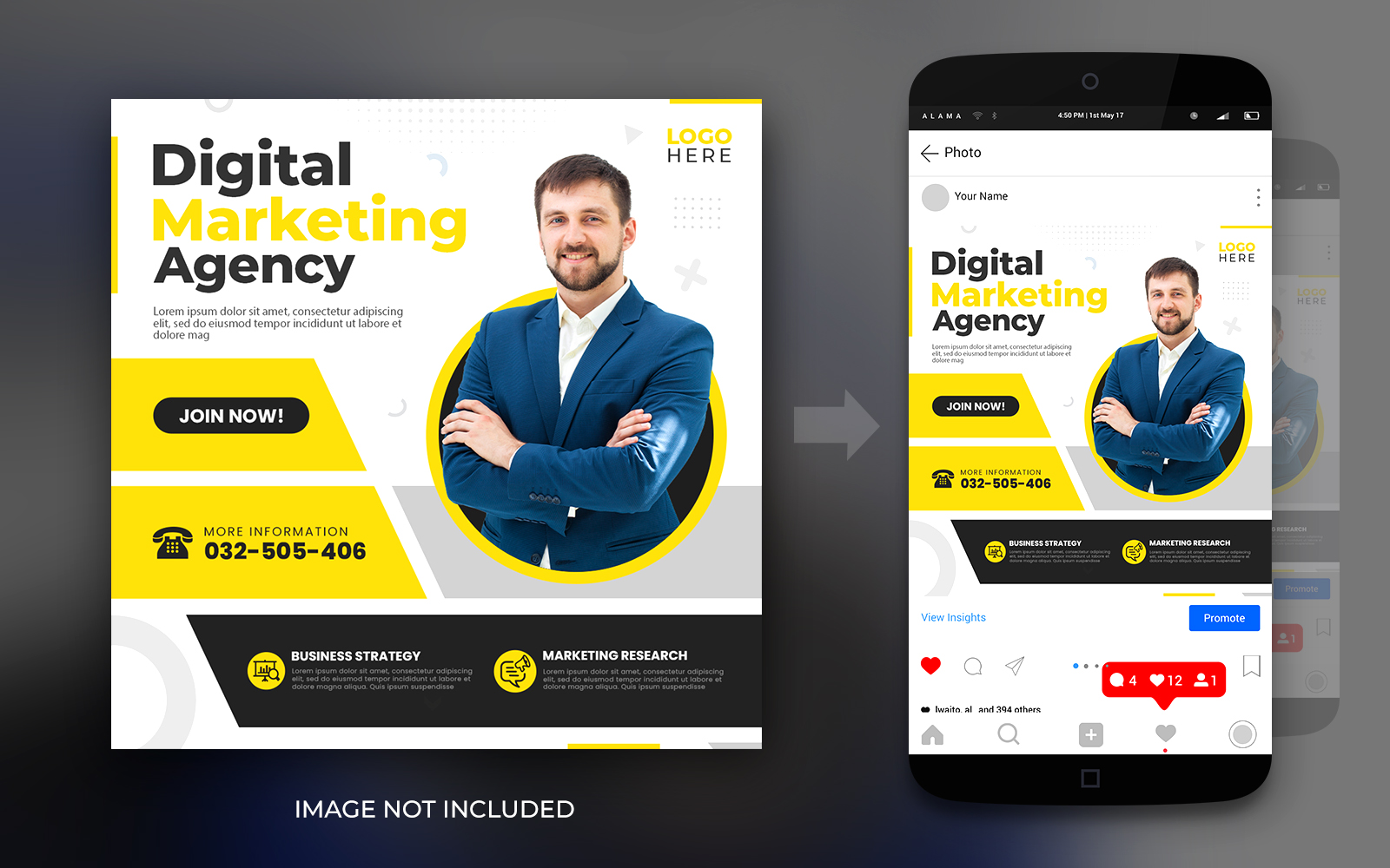 Digital Marketing Agency Corporate Social Media Post Banner Design Template