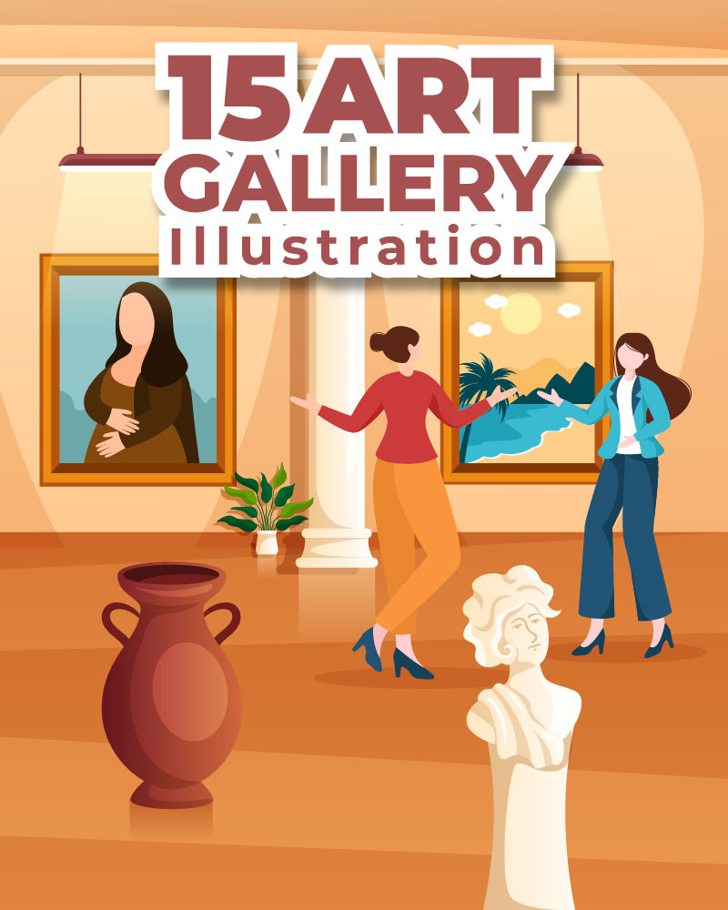15 Art Gallery Museum Illustration