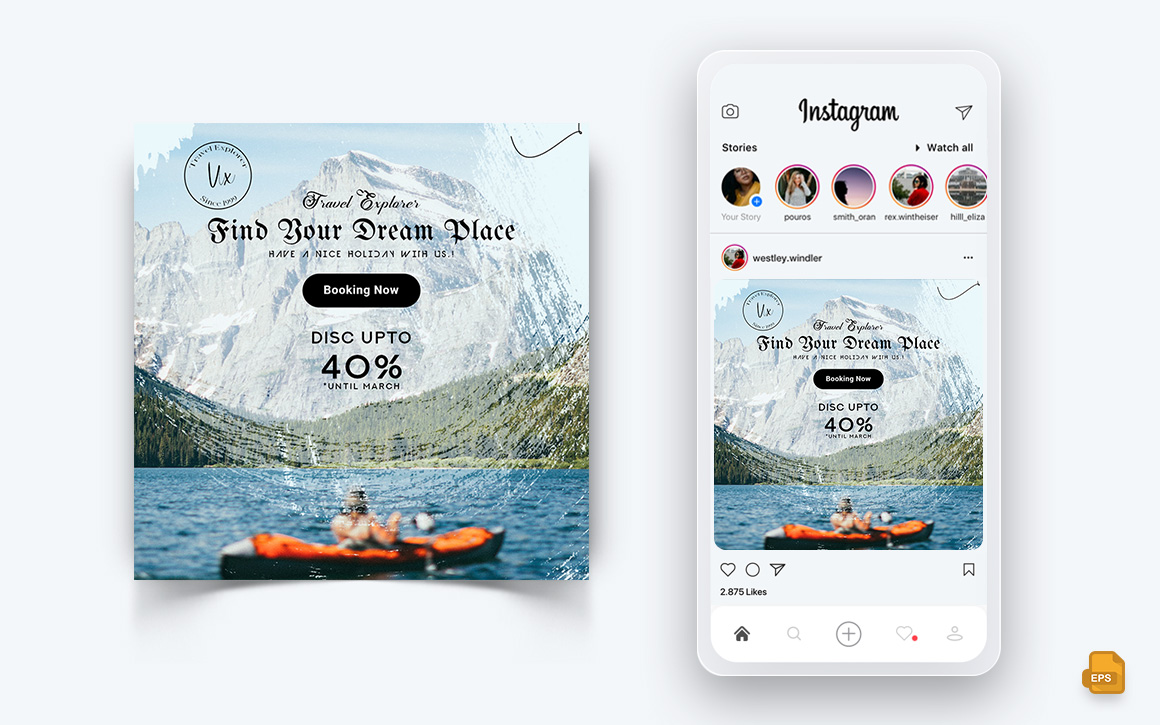 Travel Explorer and Tour Social Media Instagram Post Design-05