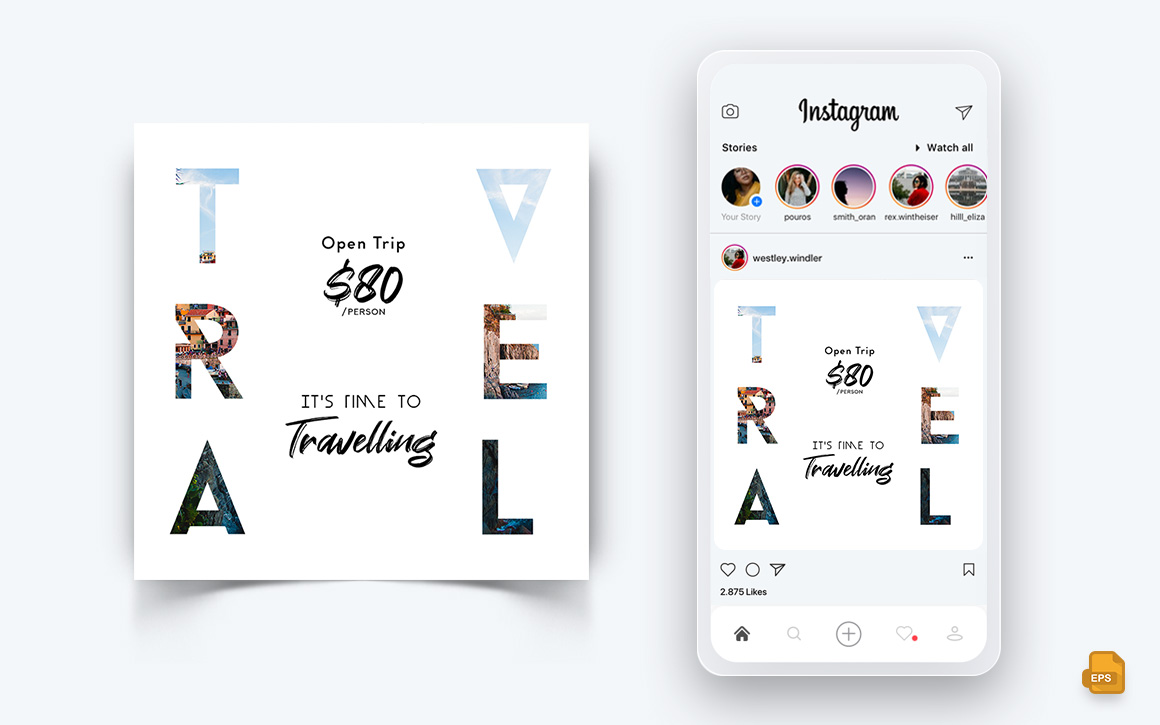 Travel Explorer and Tour Social Media Instagram Post Design-09